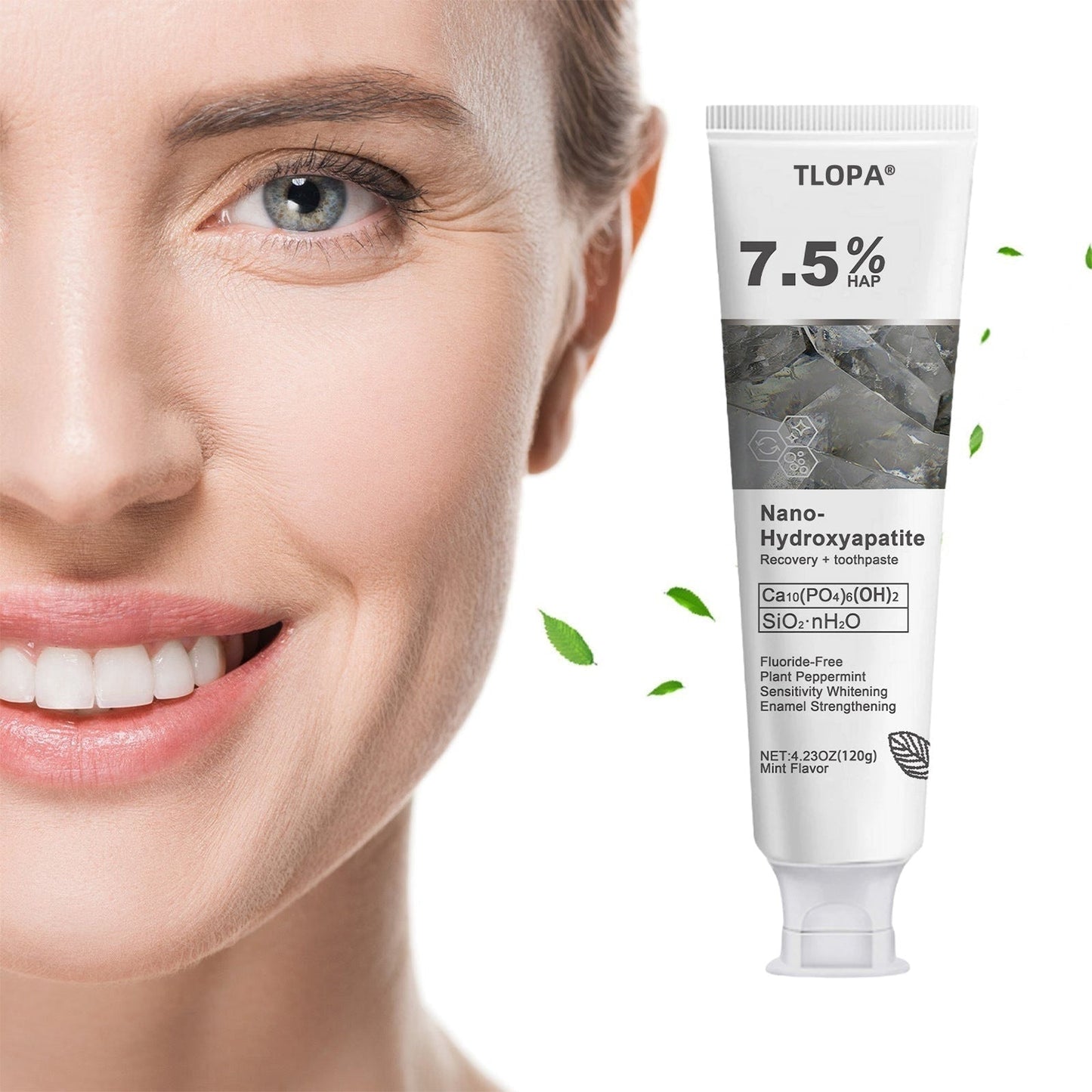 Fluoride-Free Hydroxyapatite Toothpaste